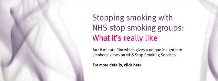 Stopping smoking with NHS stop smoking groups: What it's really like.