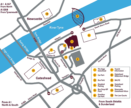 Gateshead Map