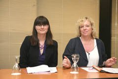 Jennifer Fidler and Amanda Amos