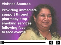 Providing immediate support through pharmacy stop smoking services following face to face events
